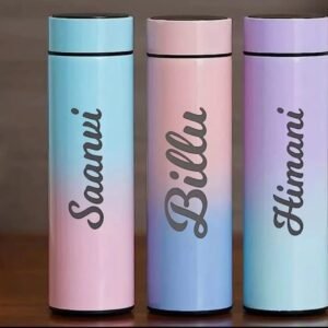 Name customized temperature bottle dual colour