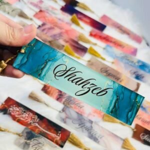 Name customized book mark