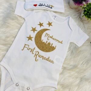 Name customized glitter romper