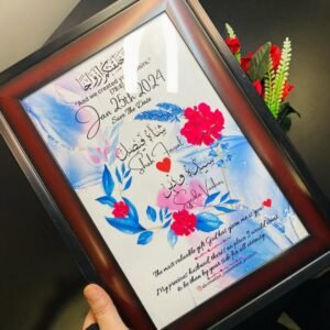 Name customized frame