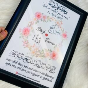 Name customized frame