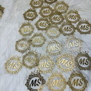 Name customized couple initial tag