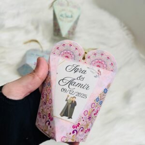 Name customized  Nikah return gift