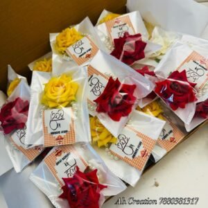 Name customized wedding return gift rose bracelet for haldi