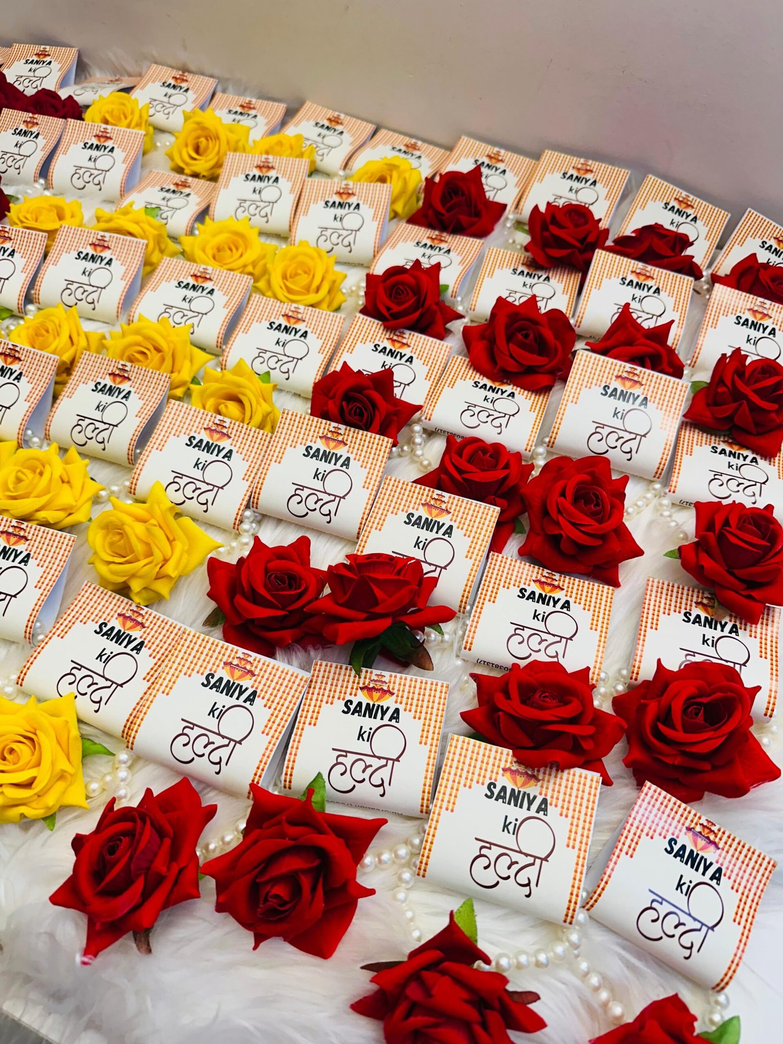 Name customized wedding return gift rose bracelet for haldi 6 Name customized wedding return gift rose bracelet for haldi - Image 7