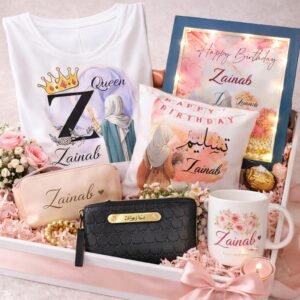 Name customized gift hamper for girl