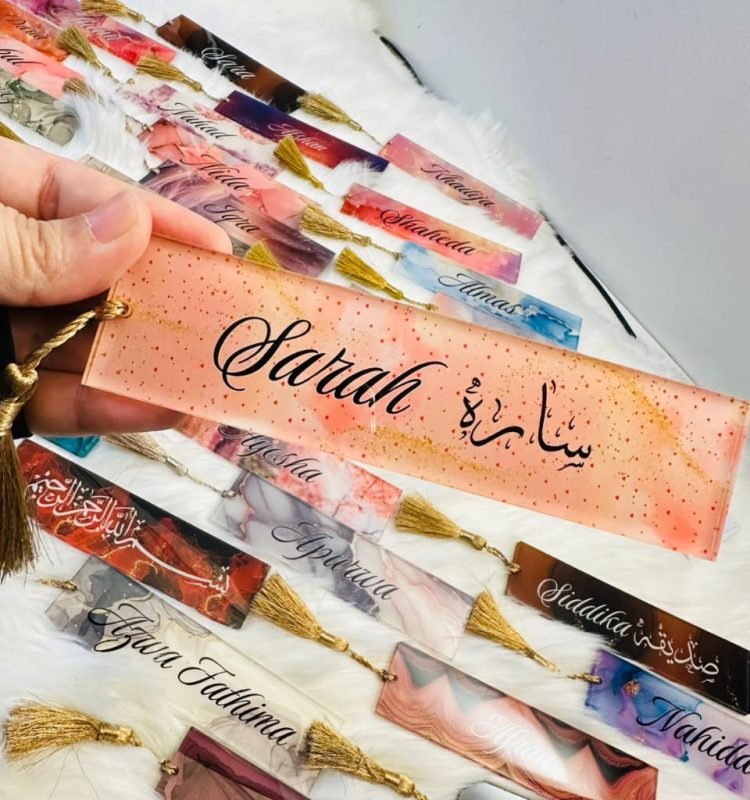 Name customized book mark