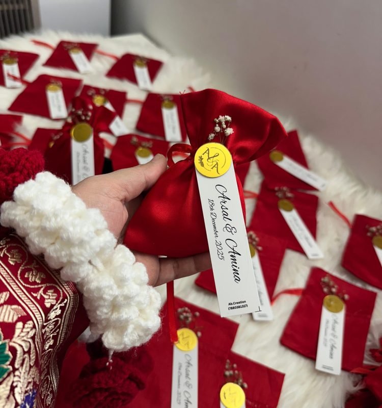 Name customized  Nikah return gift