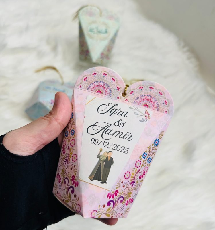 Name customized  Nikah return gift